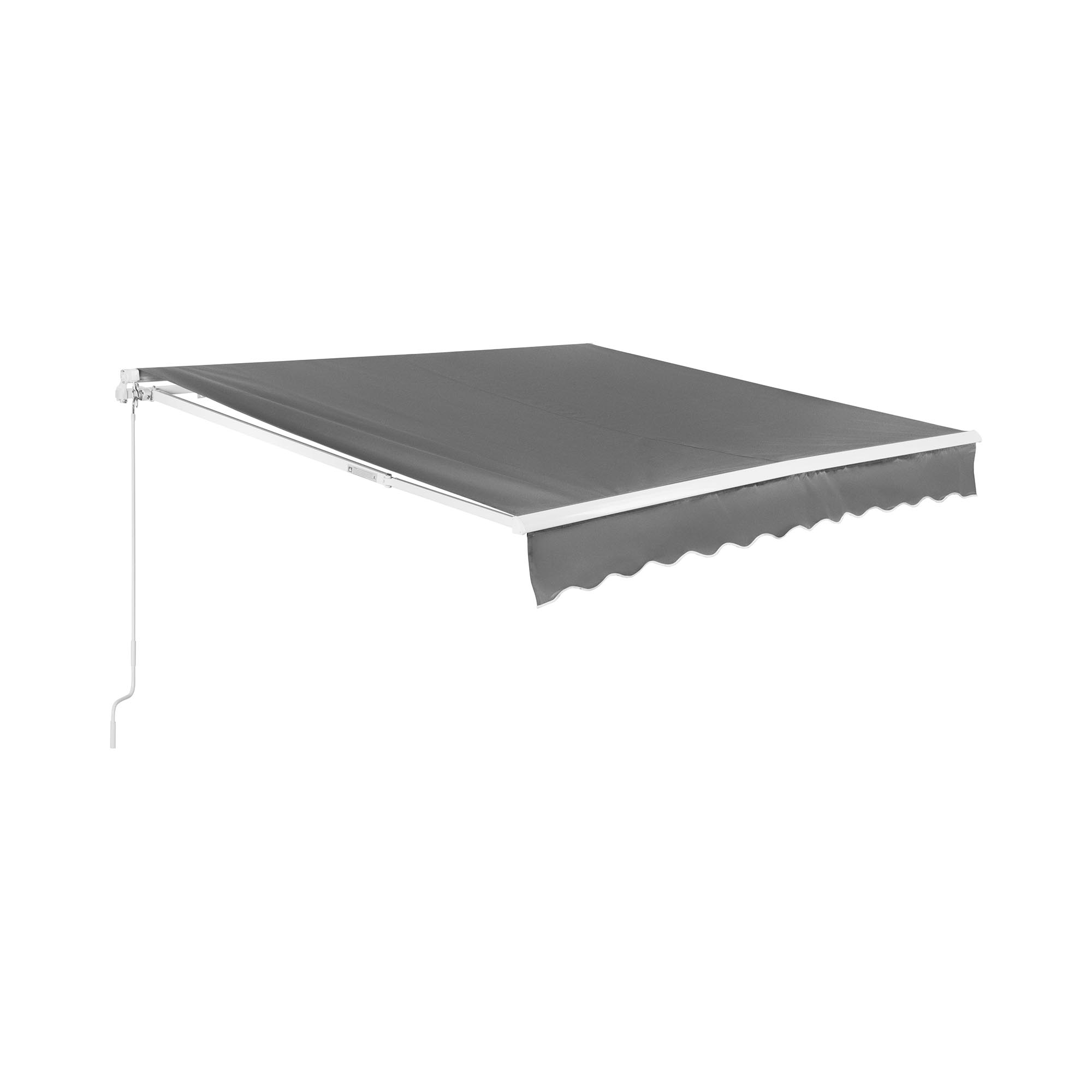 Luifel - voor balkon/terras - handmatig - 300 x 250 cm - UV-bestendig - antracietgrijs