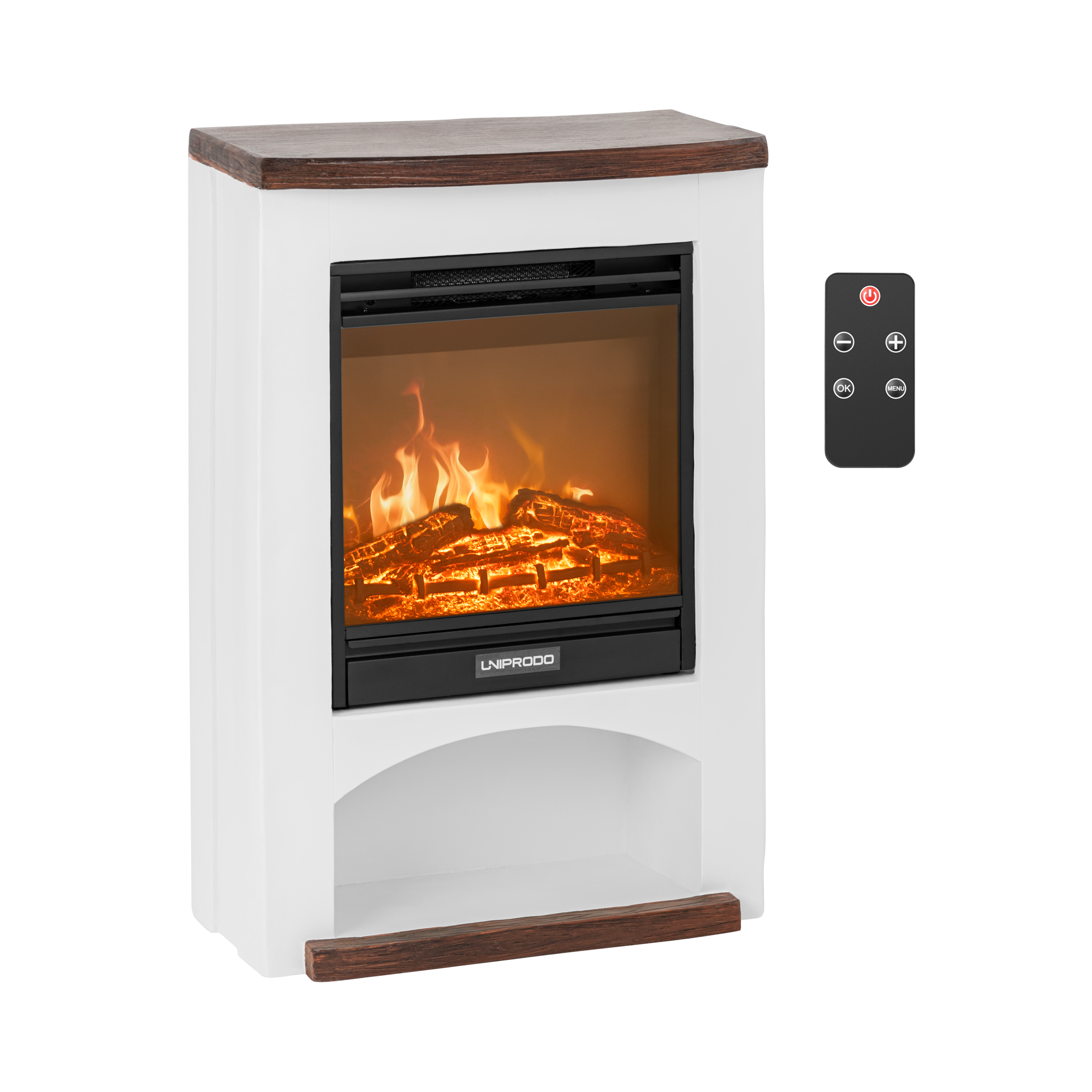 Elektrische haard - met verwarmingsfunctie - 1,8 kW - 2 vermogensniveaus