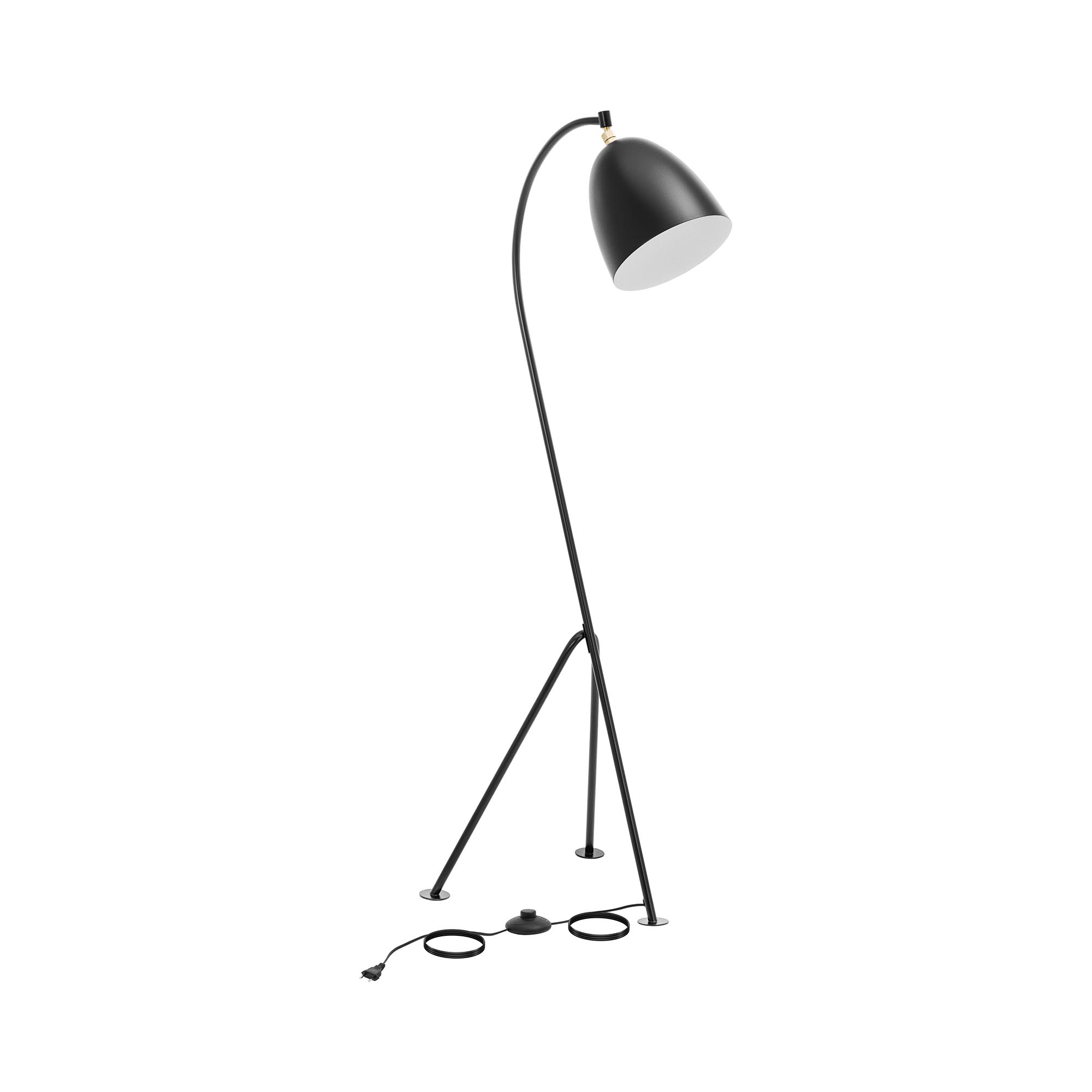 Booglamp - beweegbare metalen kap - 40 W - hoogte 125 cm