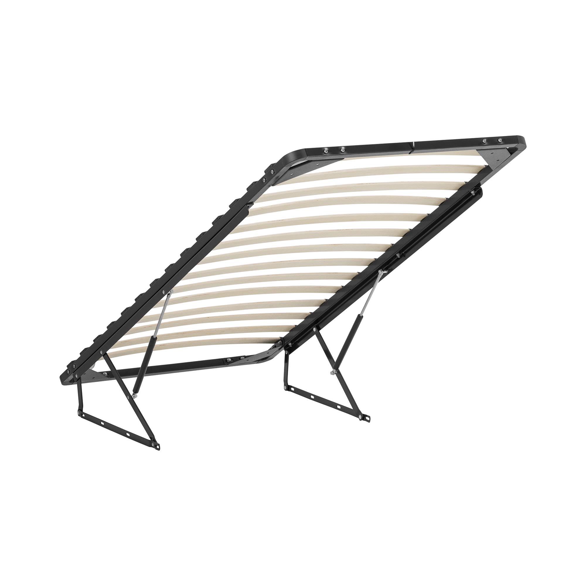 Opklapbare lattenbodem - 90 x 200 cm - 200 kg - bedbkast - 2 gasdrukveren