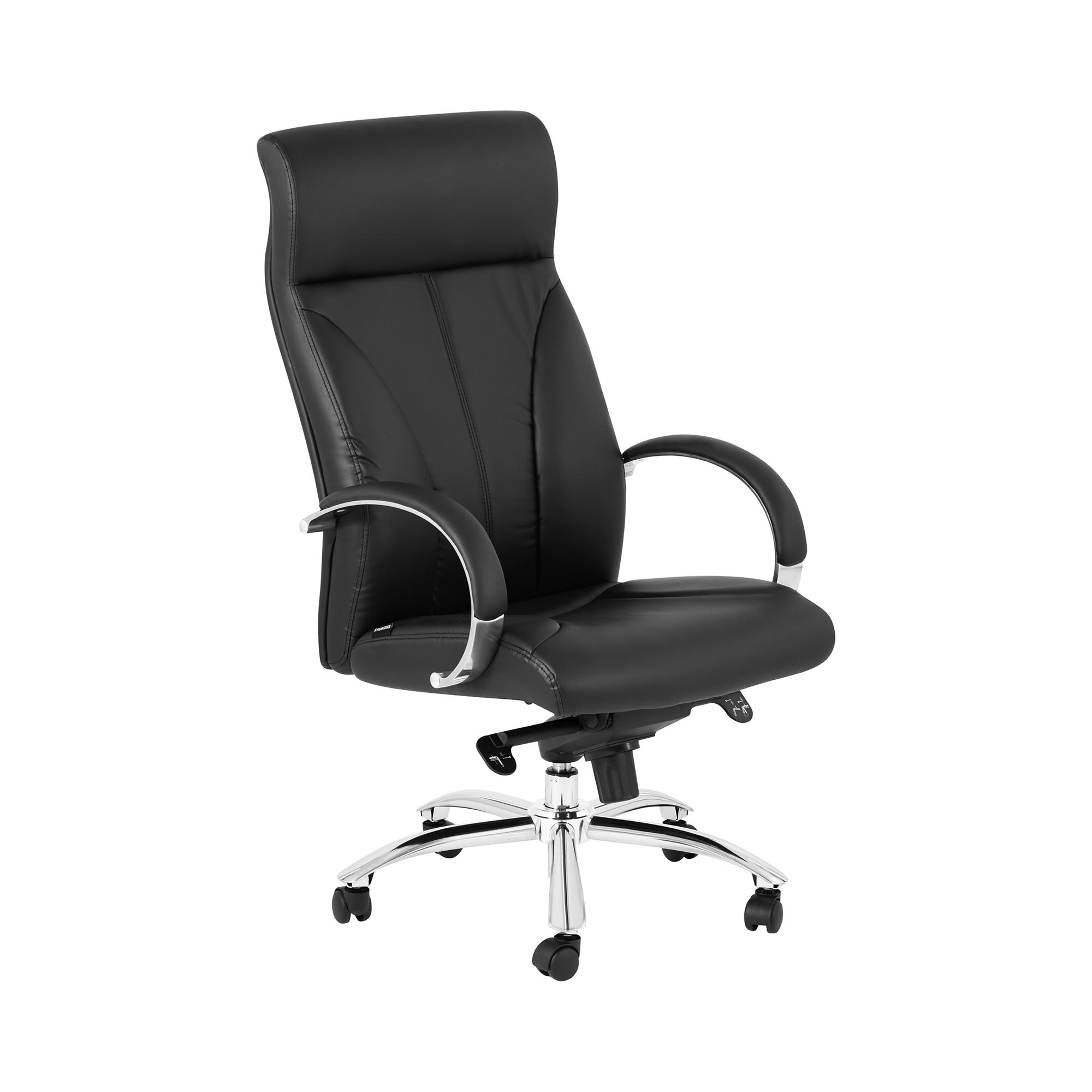 Fromm & Starck Bureaustoel - kunstleren rugleuning - zwart - 100 kg