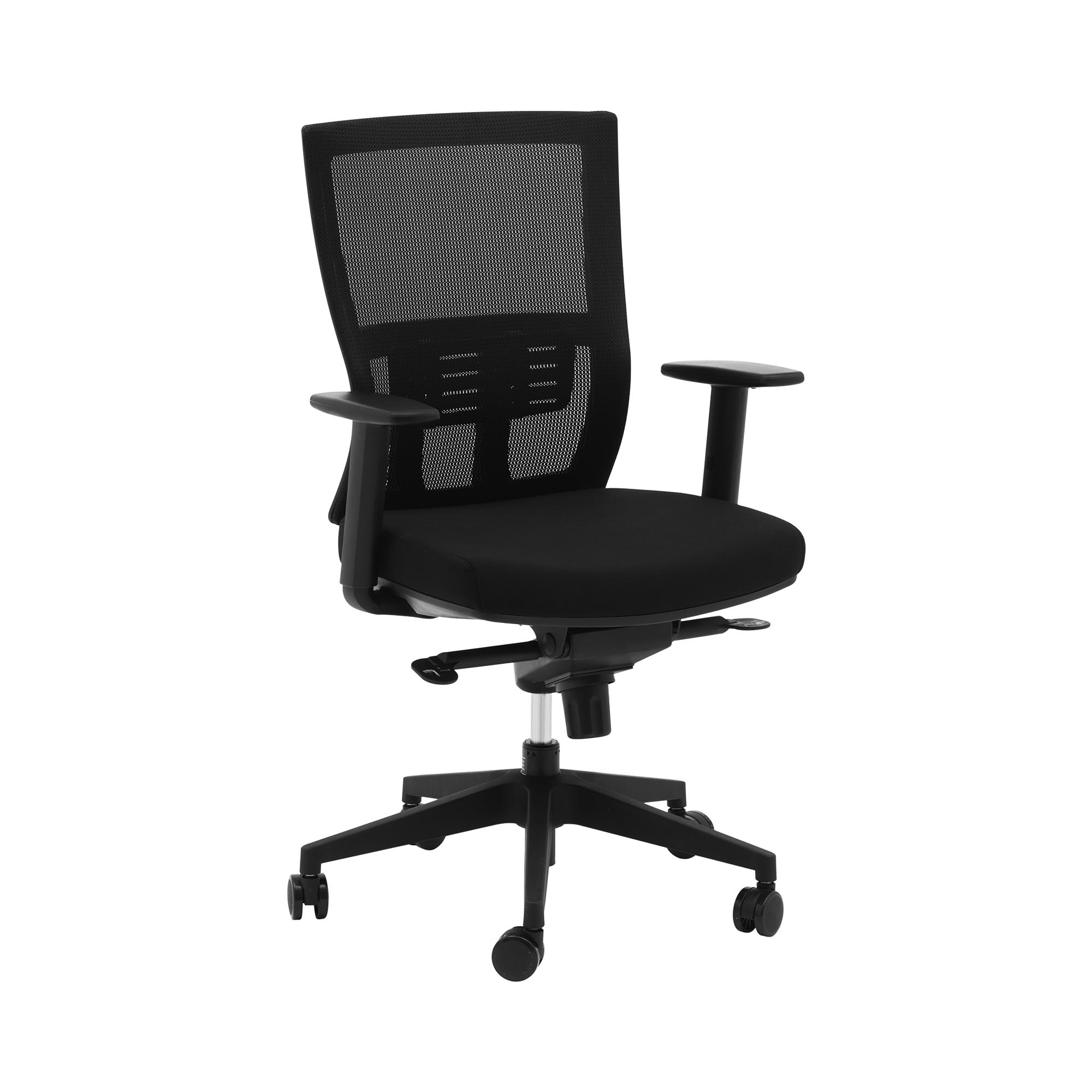 Fromm & Starck Bureaustoel - mesh rugleuning - 100 kg - zwart