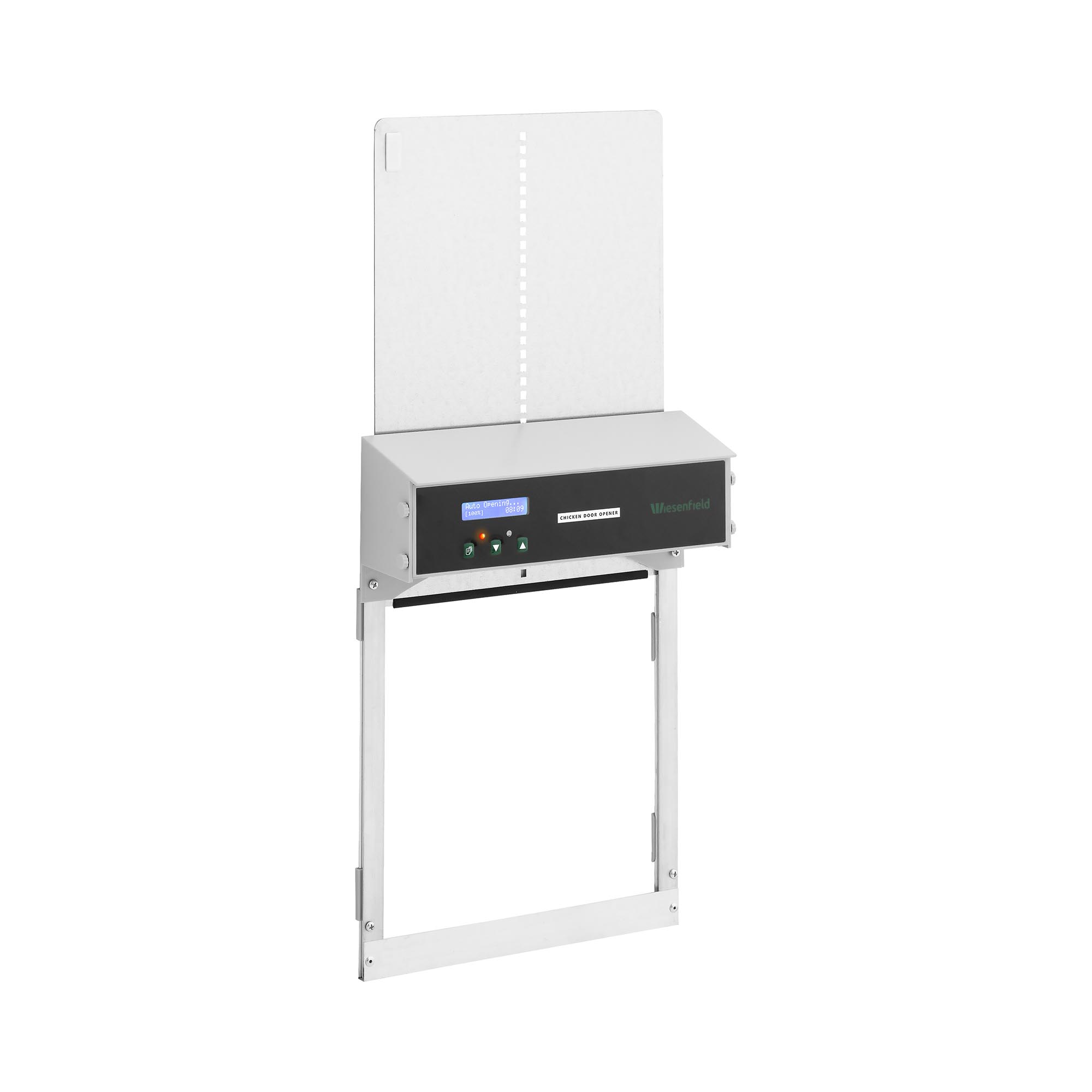 Automata tyúkól ajtó - időzítő / fényérzékelő - elemes működés - automatikus záródás - blokkolásgátló funkció | Wiesenfield