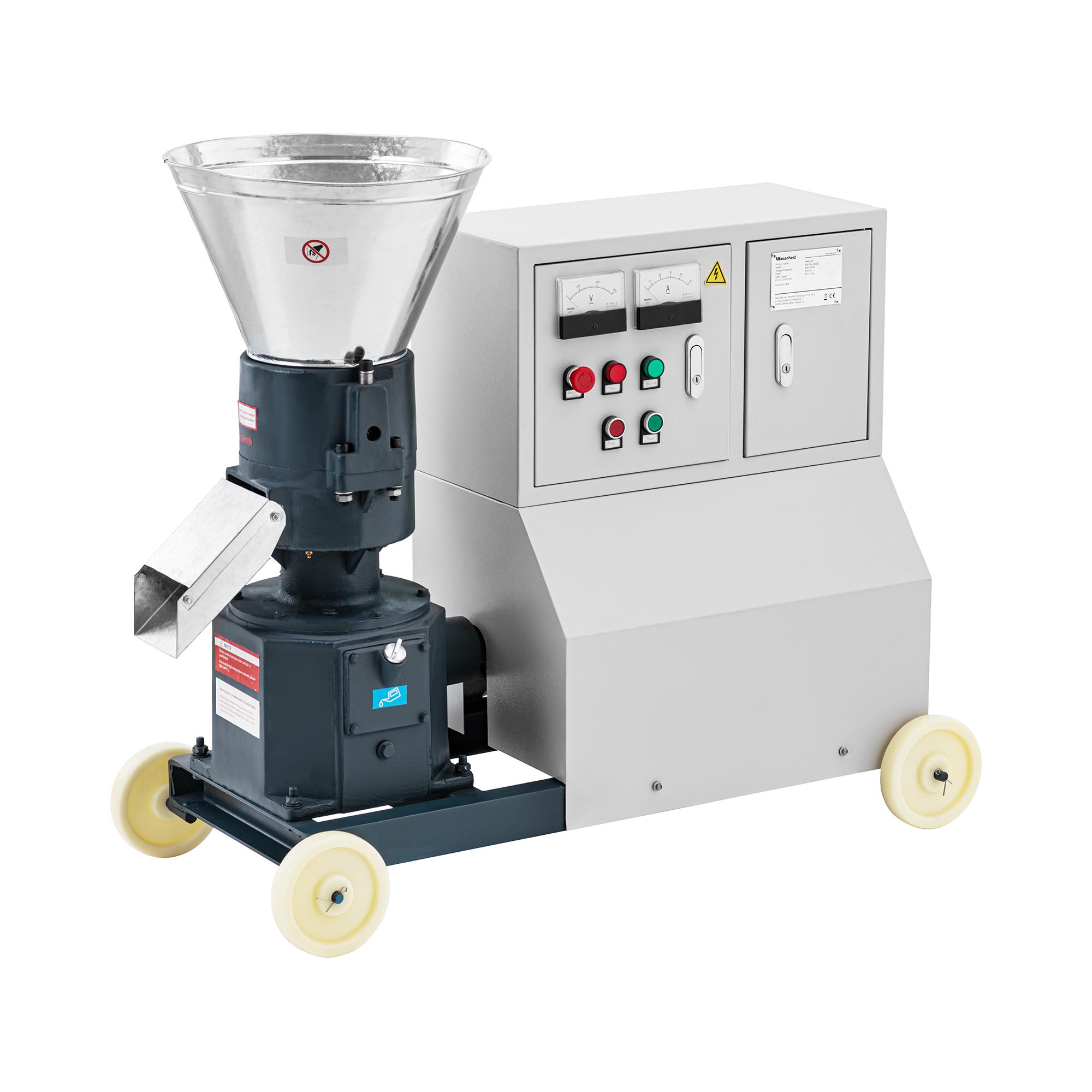 Pelletáló gép - 200 - 300 kg/h - 7500 W - Ø 200 mm | Wiesenfield