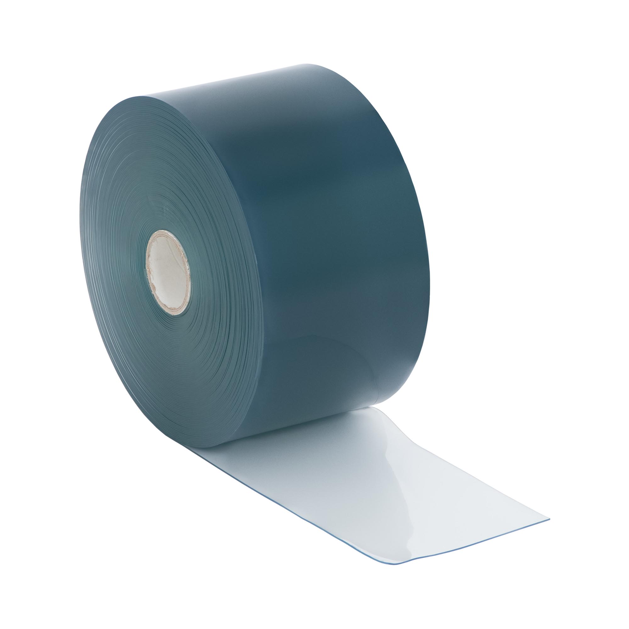 PVC szalagfüggöny - 200 x 2 mm / 50 m - hidegálló - kék/átlátszó - sima | Wiesenfield