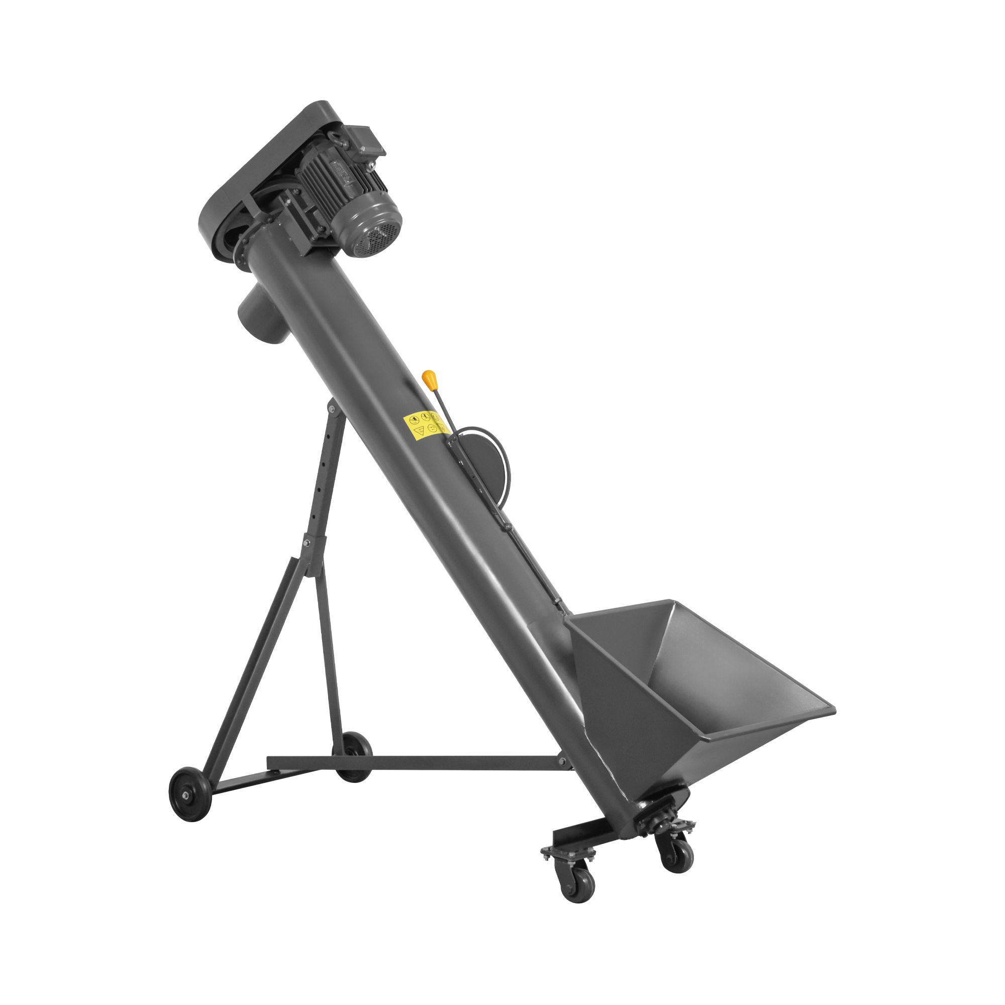 Schroef transportband - 1,4 m - tot 1000 kg/h - 1400 tpm - koolstofstaal
