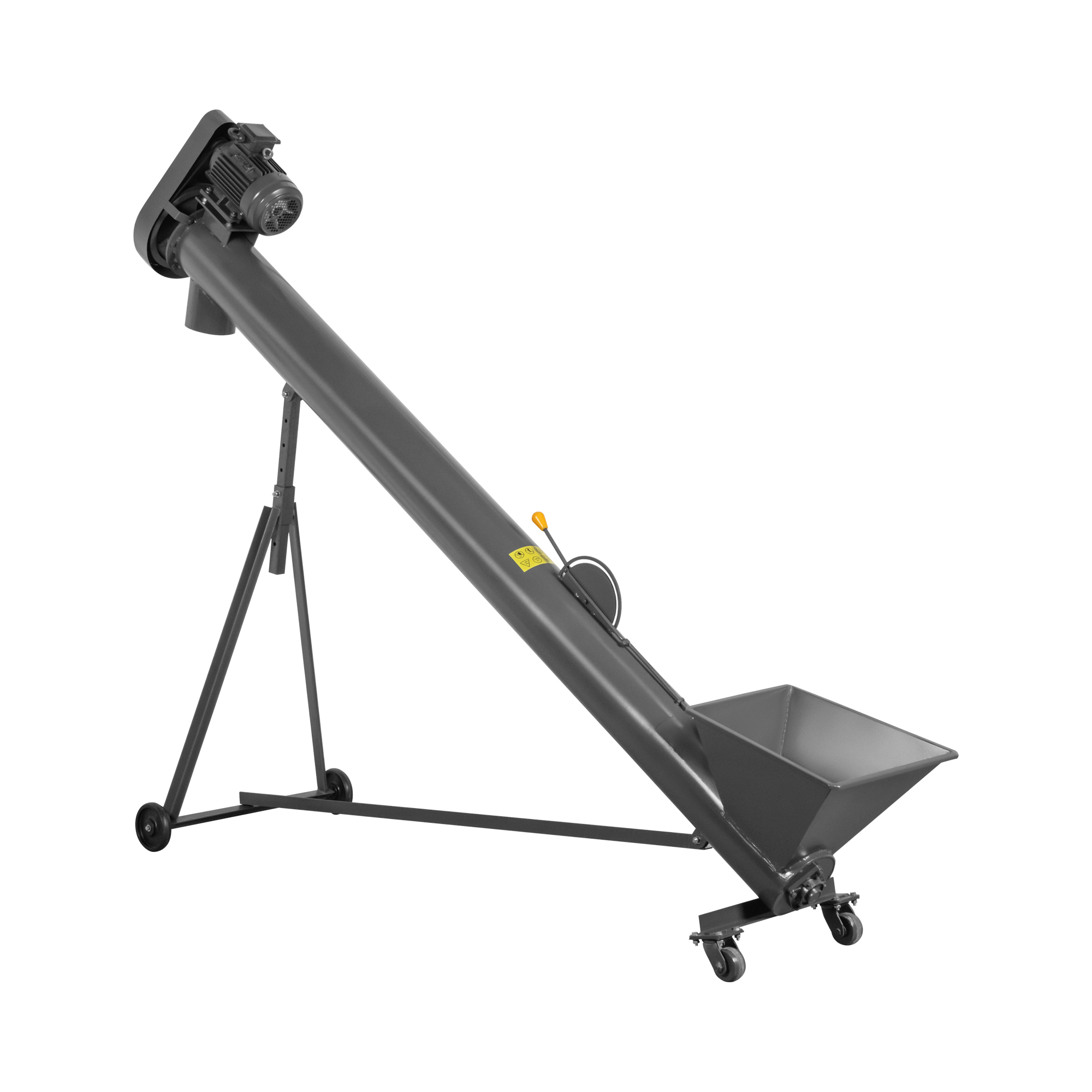 Schroef transportband - 3 m - 1000 kg/u - 1400 tpm - 7 hoogtes verstelbaar