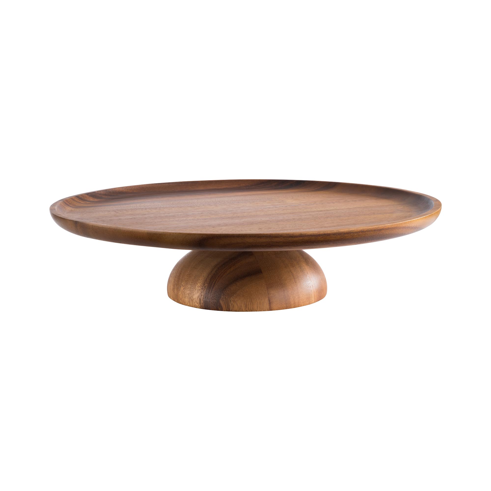 Patera na ciasto - drewno - średnica 33 cm - wysokość 8 cm
