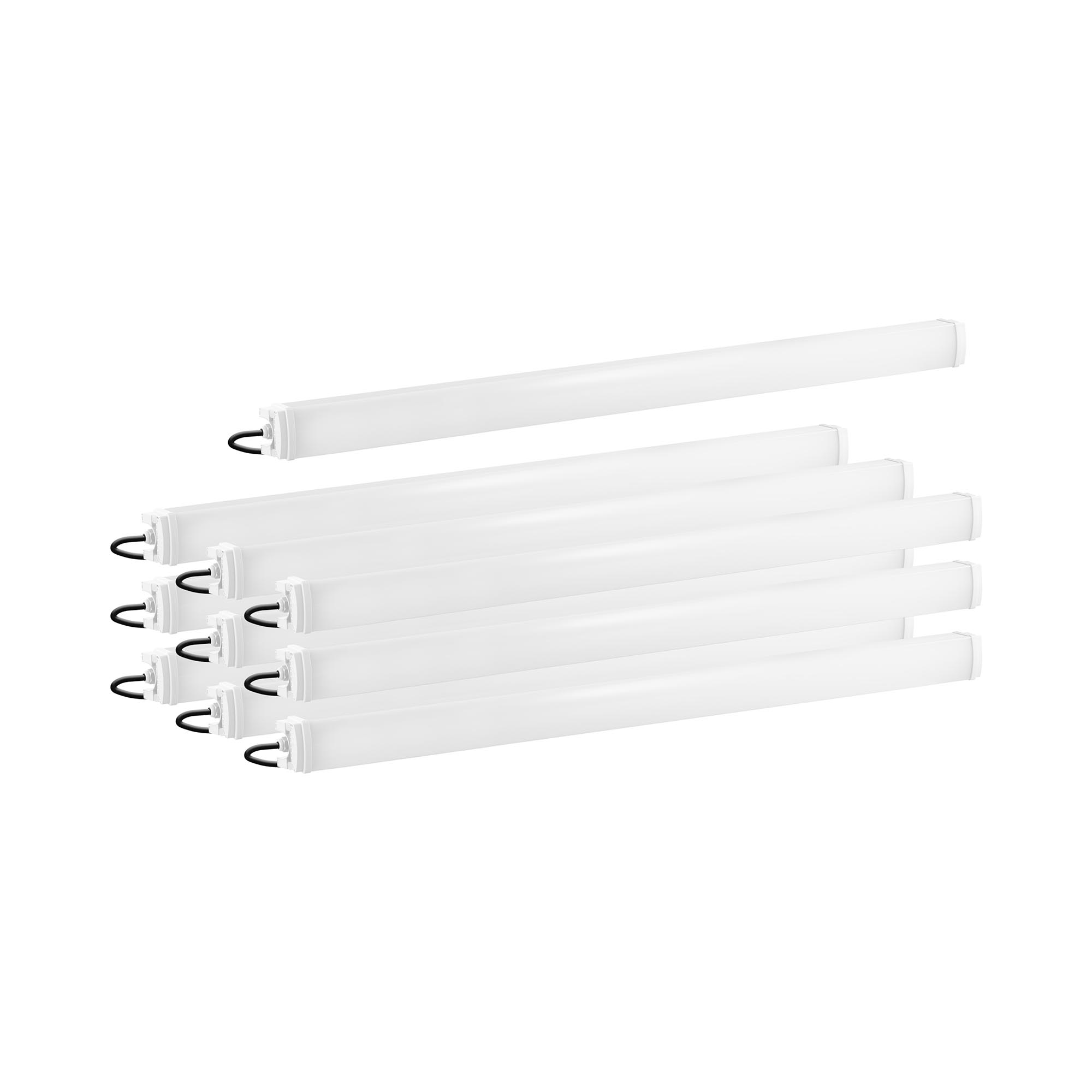 LED lámpa nedves helyiségbe - 10 darabos készlet - 60 W - 150 cm - 6600 lm - 6000-6500 K | Wiesenfield
