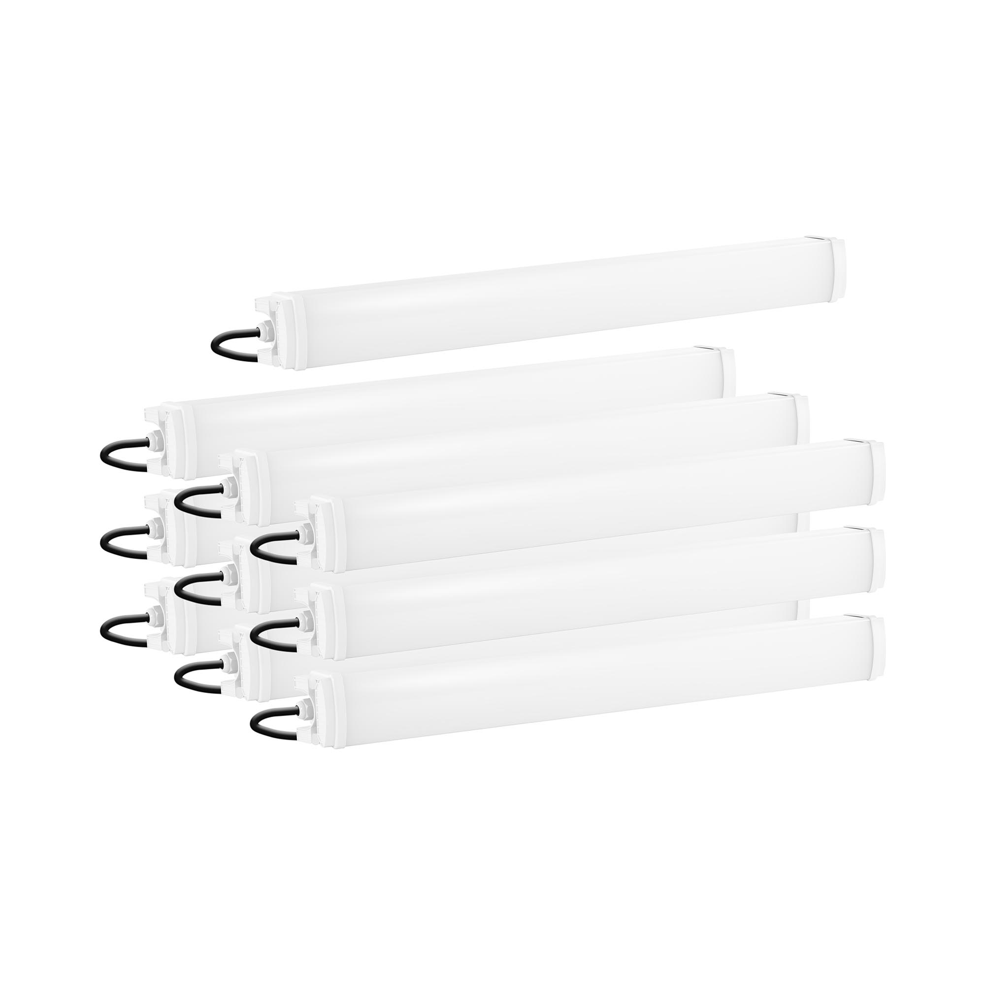 LED lámpa nedves helyiségbe - 10 darabos készlet - 40 W - 90 cm - 4400 lm - 6000-6500 K | Wiesenfield