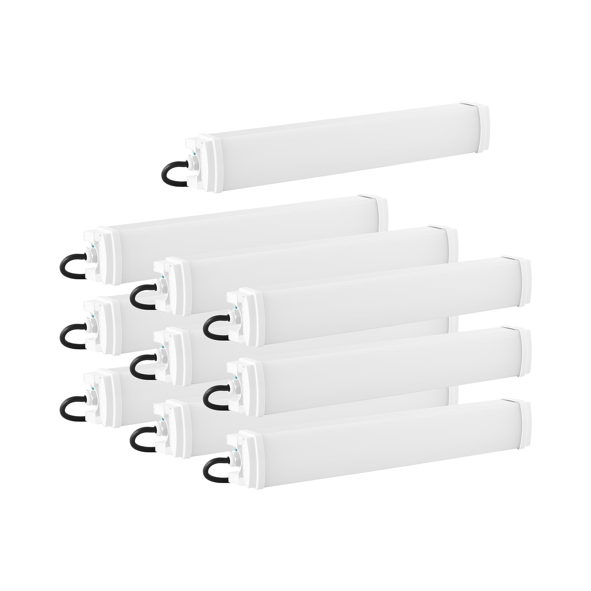 LED lámpa nedves helyiségbe - 10 darabos készlet 30 W - 60 cm - 3300 lm - 6000-6500 K | Wiesenfield
