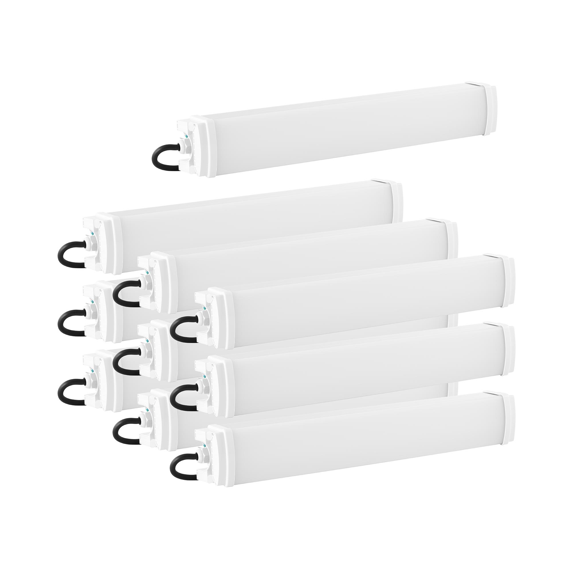 LED lámpa nedves helyiségbe - 10 darabos készlet - 20 W - 60 cm - 2200 lm - 6000-6500 K | Wiesenfield