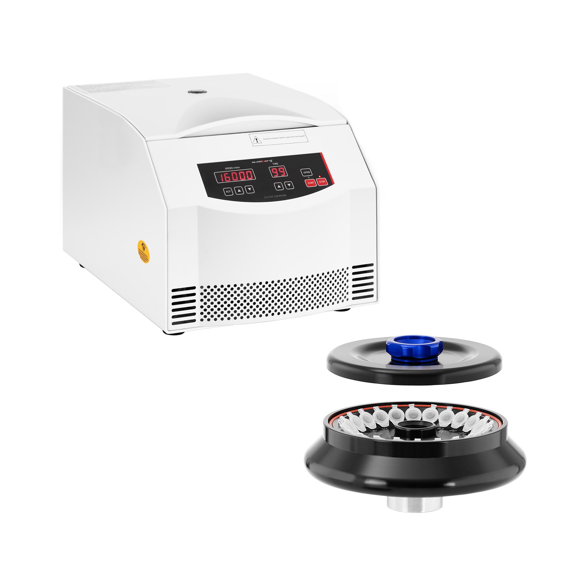 Labor centrifuga készlet 4 x csőcsík 8PCR 0,2 ml RCF 20 600 xg extra szögrotorral 24 x 1,5/2 ml | Steinberg Systems