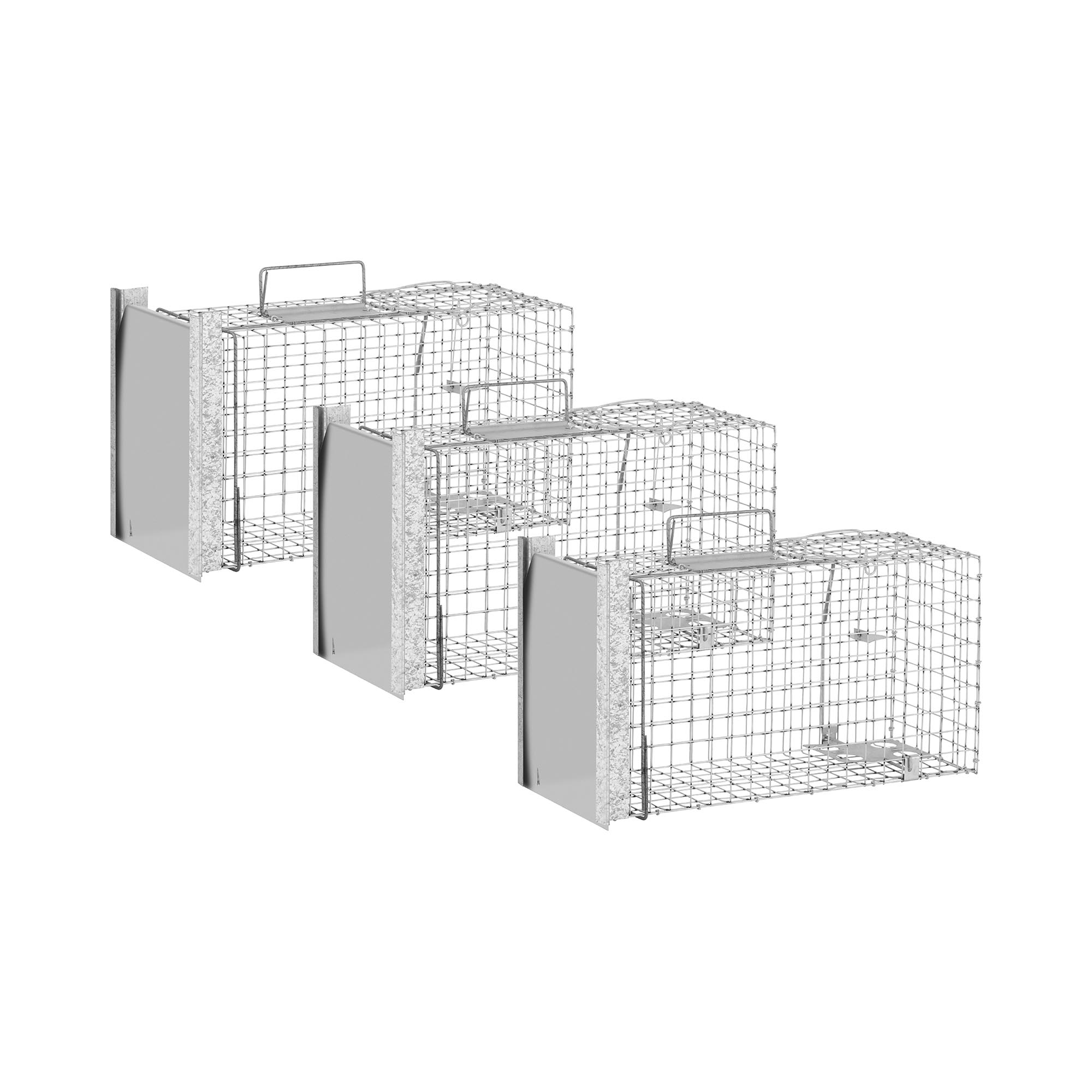 Élvefogó csapda - 50 x 20 x 27 cm - rácsméret: 25 x 25 mm - 3 db | Wiesenfield