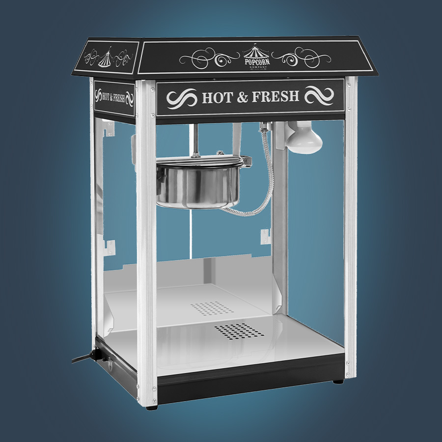 Popcornmaschine schwarz - US-Design | expondo.ch
