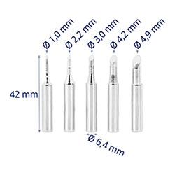 Lötspitzen - abgeflacht - 1 - 4,9 mm - 3