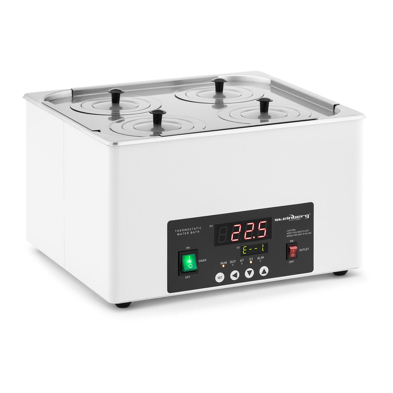 Thermostatisches Wasserbad - digital - 14,6 l - 5 - 100 °C - 325 x 300 x 150 mm
