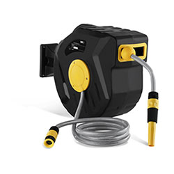 Enrollador De Manguera Automático Para Jardín Y Terraza Tambor