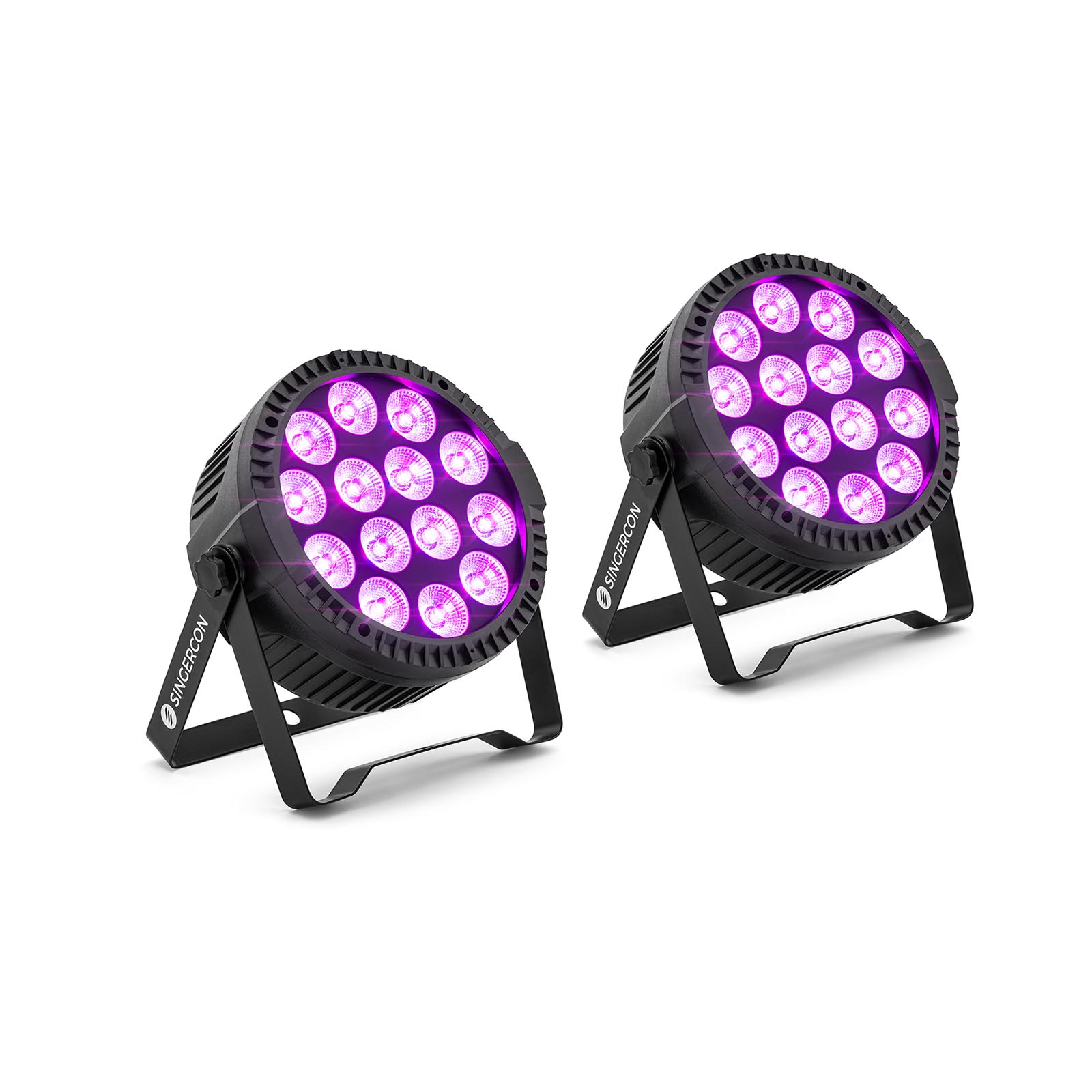 PAR-Scheinwerfer - 14 LED - 80 W - RGBW - 2 Stück