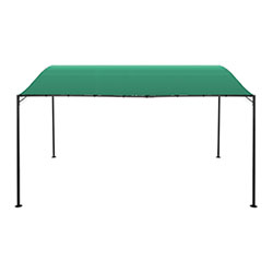 Pérgola de Metal Para Terraza Jardín Cenador Acero Toldo Verde Oscuro 3