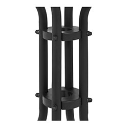 Gartentisch rund Balkontisch Bistrotisch Glasplatte Metall ...