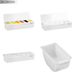 Beilagenbehälter Zutatenbehälter Zutatenbox Aufsatzbord 4 6X GN 1 4 Bar